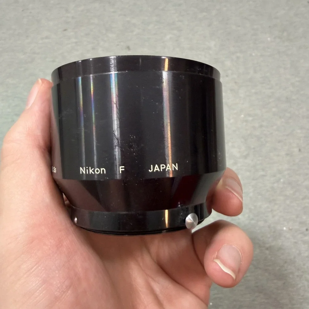 Vintage Nikon F Camera Lens Hood For f=10.5cm 1:2.5 f=13.5cm 1:3.5